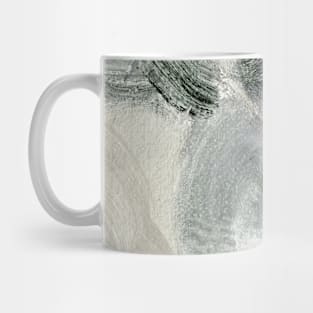 Abstract Oil Painting Antique White Mug